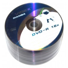 Диск DVD-R 50 Videx Mamba, 4.7Gb, 16x, Bulk Box