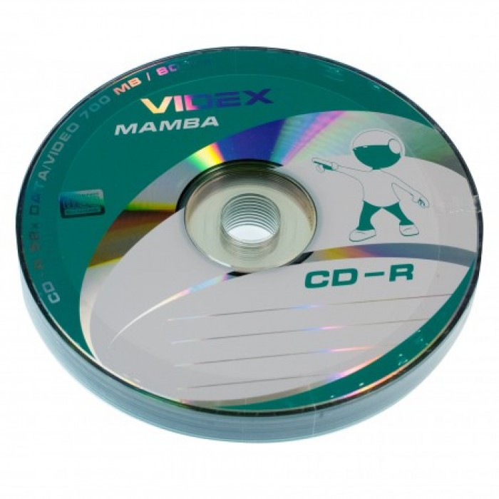 Диск CD-R 10 Videx Mamba, 700Mb, 52x, Bulk Box