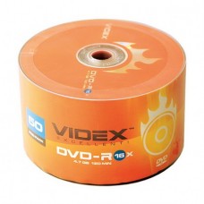 Диск DVD-R 50 Videx, 4.7Gb, 16x, Bulk Box