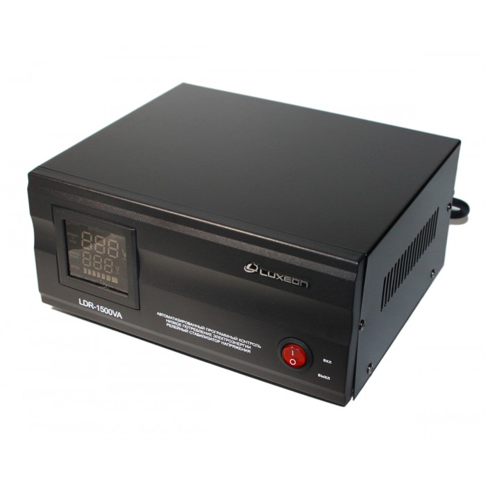 Стабілізатор Luxeon AVR LDR-1500VA 1500VA, 140~260V, релейный тип, тородоиальный трансформатор,  защ