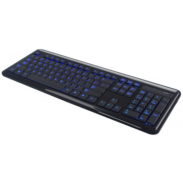 Клавіатура HQ-Tech KB-307F, USB с подсветкой букв Blue