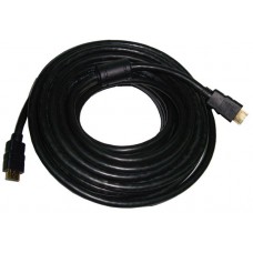 Кабель HDMI - HDMI 5 м HQ-Tech Black/Blue, V1.4, позолочені конектори (HDM-040-050)