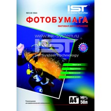 Фотопапір IST, матовий, двосторонній, A4, 140 г/м², 50 арк (MD140-50A4)