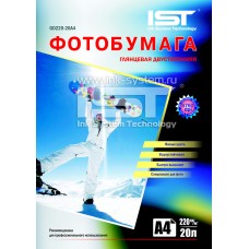 Фотопапір IST, глянсовий, двосторонній, A4, 220 г/м², 20 арк (GD220-20A4)