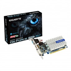 Видеокарта GeForce 210, Gigabyte, 1Gb DDR3, 64-bit (GV-N210SL-1GI)