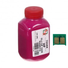 Тонер + чіп HP CLJ CP1025/1215/2025, Magenta, 35 г, AHK (1500126)