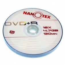 Диск DVD+R 10 Nanotex, 4.7Gb, 16x, Bulk Box