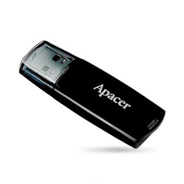 USB Flash Drive 16Gb Apacer AH322 Black / 10/3Mbps / AP16GAH322B-1