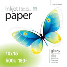 Фотопапір PrintPro, глянсовий, A6 (10x15), 180 г/м², 500 арк (PGE1805004R)
