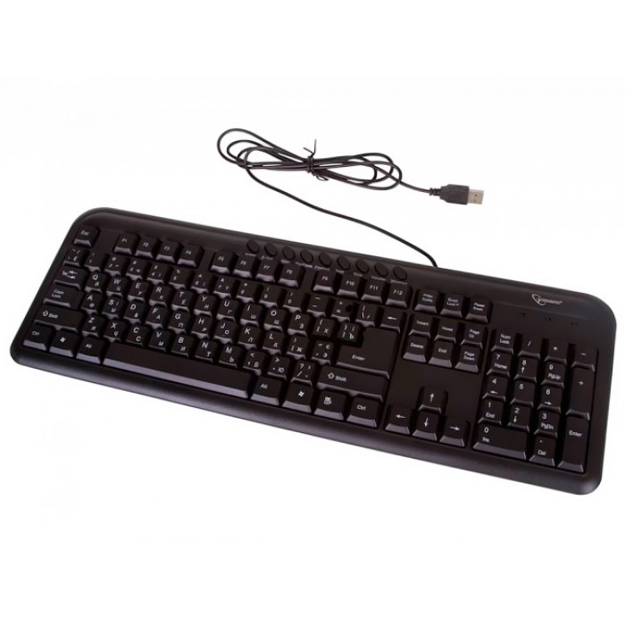 Клавіатура Gembird KB-UM-101-UA , мультимедийная Black USB (KB-UM-101-UA)