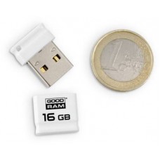 USB Flash Drive 16Gb Goodram Piccolo White / 16/9Mbps / UPI2-0160W0R11