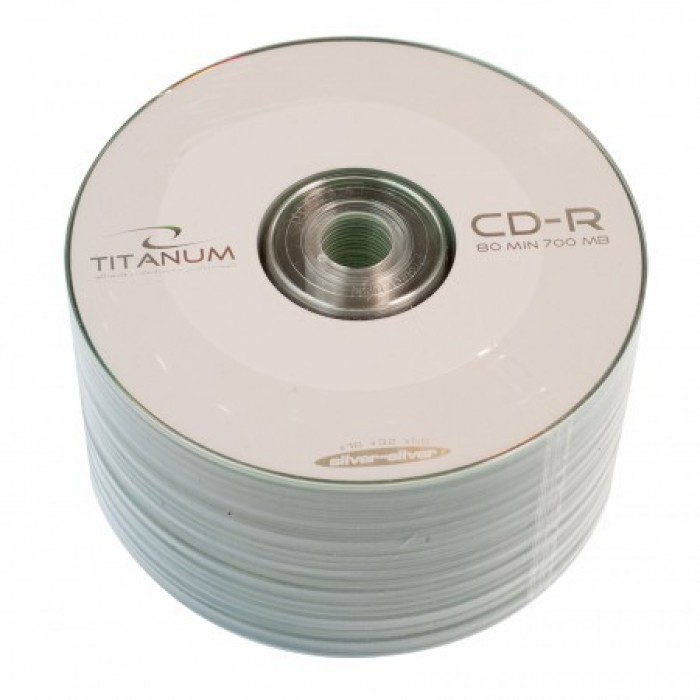 Диск CD-R 50 Titanum, 700Mb, 52x, Bulk Box