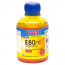 Чернила WWM Epson L800/L805/L810/L850/L1800, Yellow, 200 мл, водорастворимые (E80/Y)