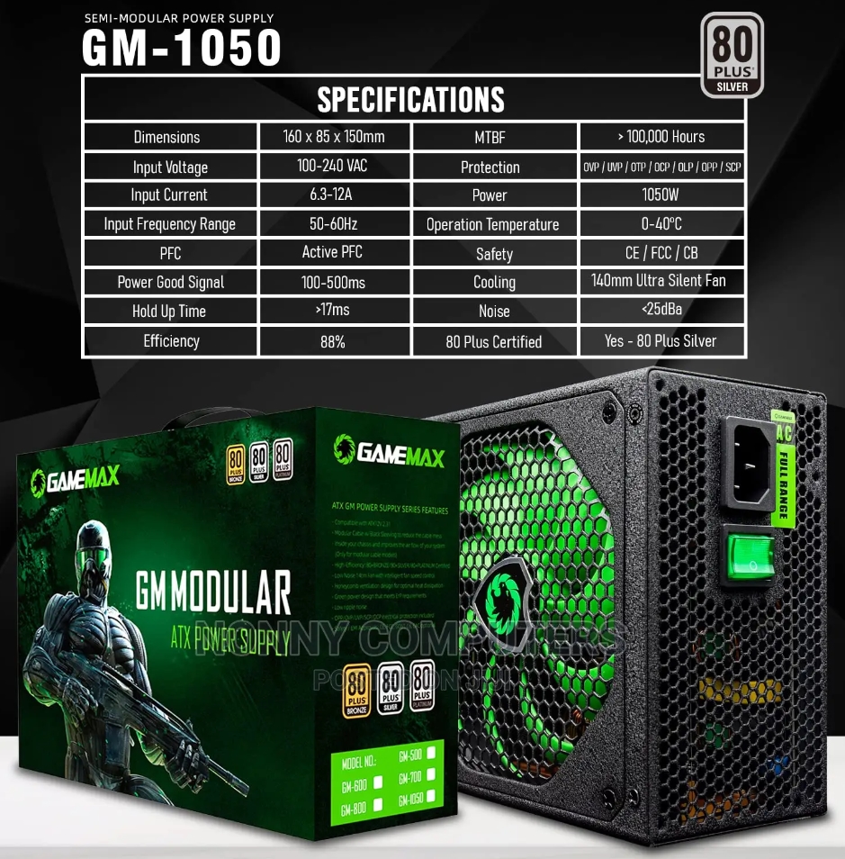 GameMax GM-1050, Black