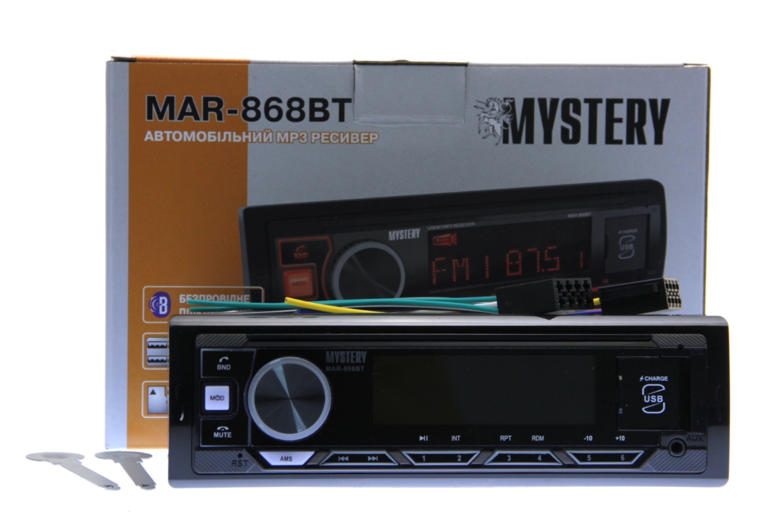 Mystery MAR-868BT, 2xUSB, SD/MMC, 1 Din, Bluetooth